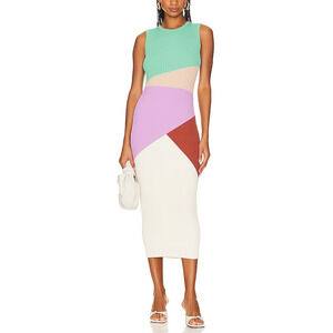 Minkpink 'Romy' Green Knit Midi Dress Size XL